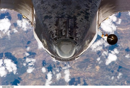 Mapping sequence performed during the STS-121 R-Bar Pitch Maneuver