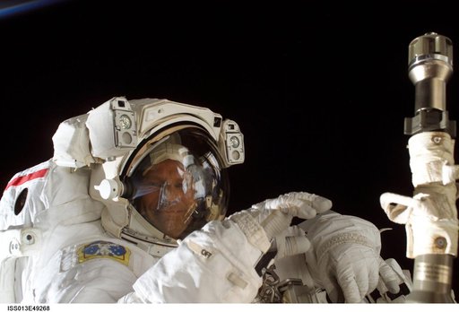 Sellers during first STS-121 EVA