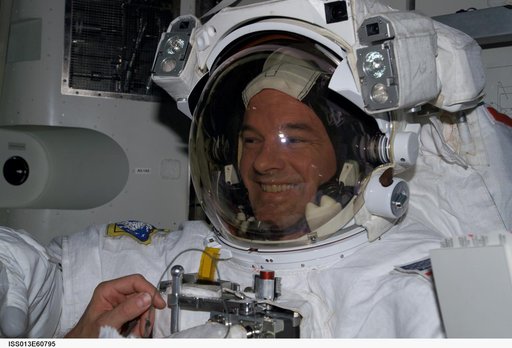 EVA preparation during Expedition 13