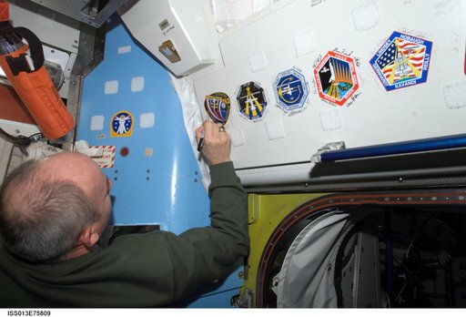 Williams in the A/L during Expedition 13