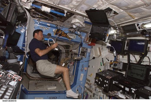 Lopez-Alegria at work in the U.S. Laboratory