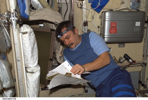 Tyurin in the Zvezda Module