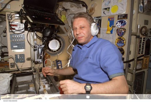 Reiter in the Zvezda Service Module