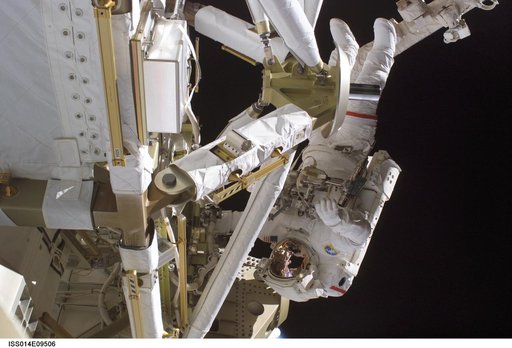 Curbeen during first EVA