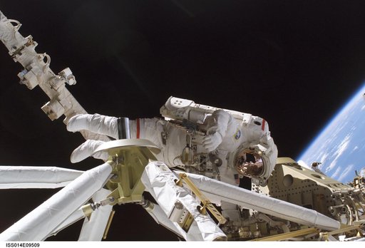 Curbeen during first EVA