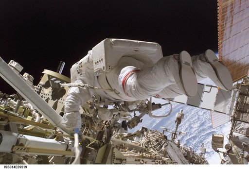 Curbeen during first EVA