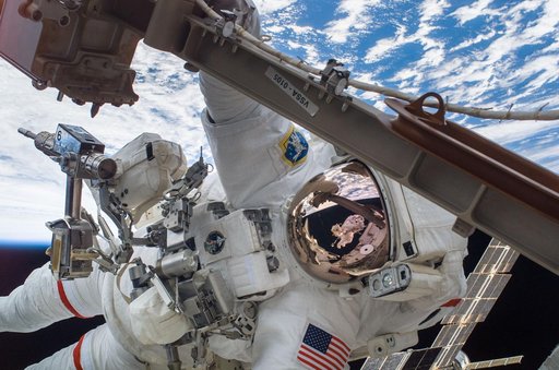 Curbeen during first EVA