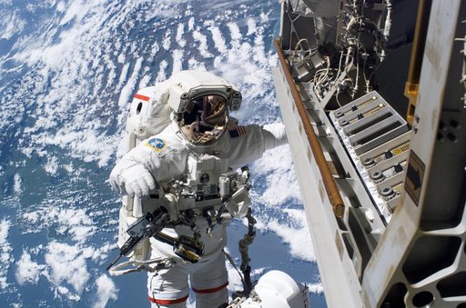 Curbeen during first EVA