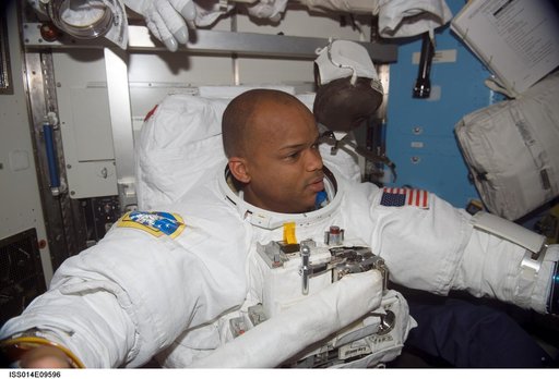 Curbeam prepares for first EVA of mission