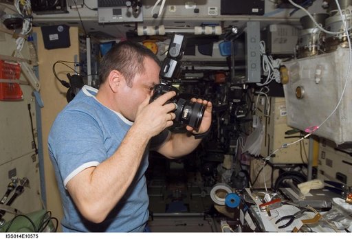 Mikhail Tyurin in Zvezda Service module