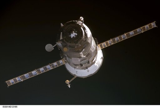 Undocking of the Progress 22 spacecraft