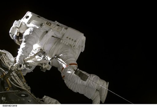 Lopez-Alegria during EVA 8