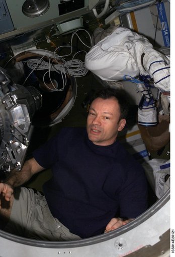 Lopez-Alegria in Soyuz spacecraft