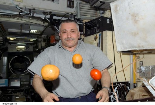 Yurchikhin in the SM during Expedition 15
