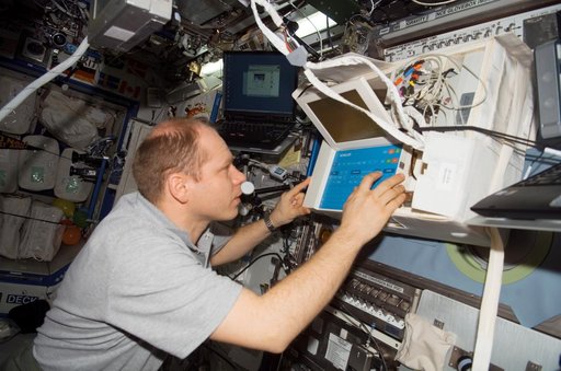 Kotov during the PFE-OUM Experiment in the US Lab during Expedition 15