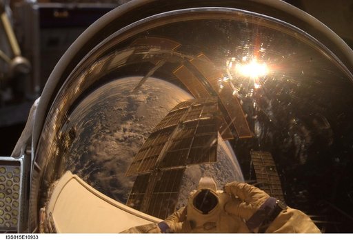 View of Kotov during a session of EVA on Expedition 15