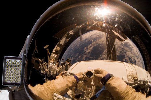 View of Kotov during a session of EVA on Expedition 15