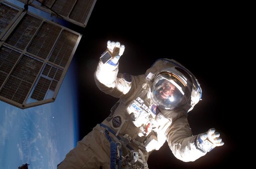 View of Expedition 15 Crewmember Kotov during a session of EVA