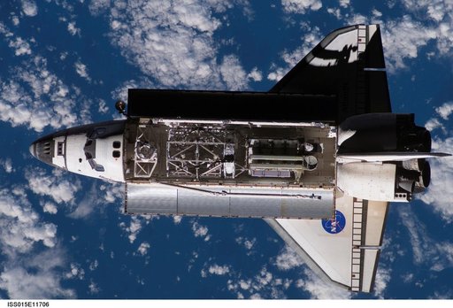Atlantis and Payload on approach to the ISS during the STS-117 Mission