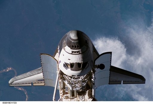 Atlantis and Payload on approach to the ISS during the STS-117 Mission