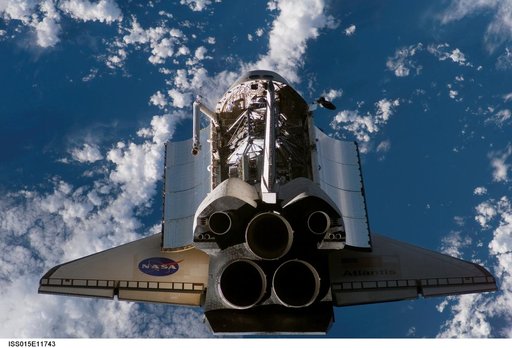 Atlantis and Payload on approach to the ISS during the STS-117 Mission
