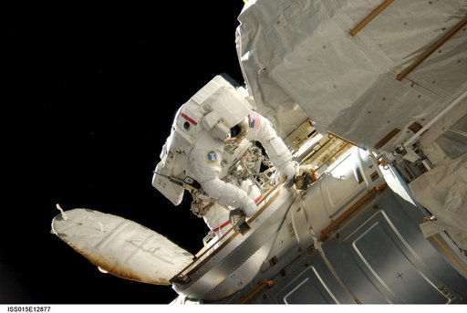 Reilly during a session of EVA during Expedition 15/STS-117 Joint Operations