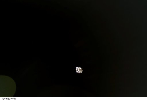 View of EAS as it moves away from the ISS during Expedition 15