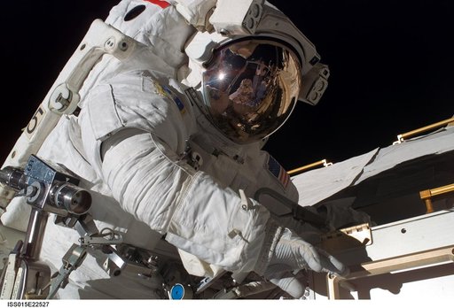 View of MS Mastracchio during EVA 3 for Expedition 15 / STS-118 Joint Operations
