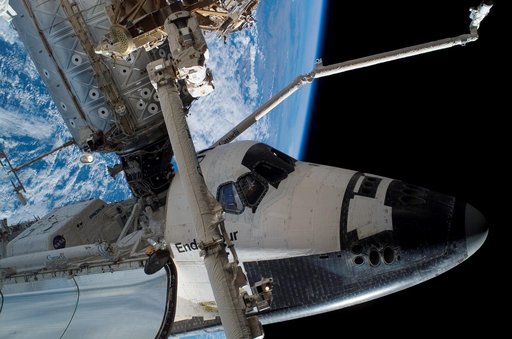 Exterior view of the ISS taken during EVA 3 for Expedition 15 / STS-118 Joint Operations