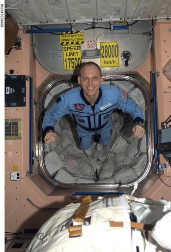 Expedition 15 FE Anderson posing for a photo