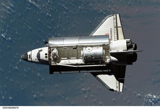 Discovery and Payload on approach to the ISS during the STS-120 Mission