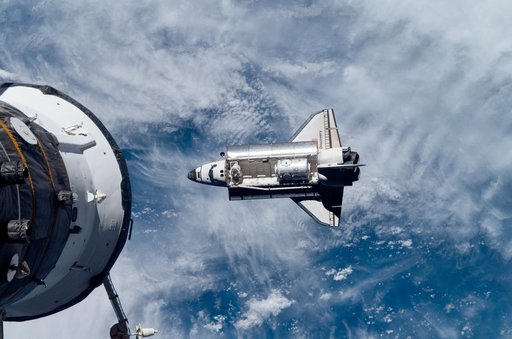 Discovery and Payload on approach to the ISS during the STS-120 Mission