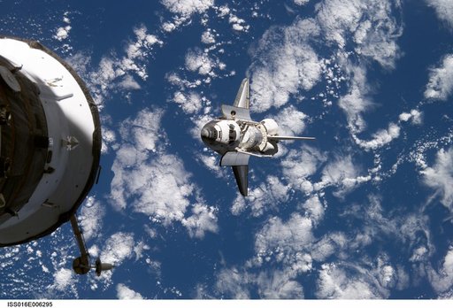 Discovery and Payload on approach to the ISS during the STS-120 Mission