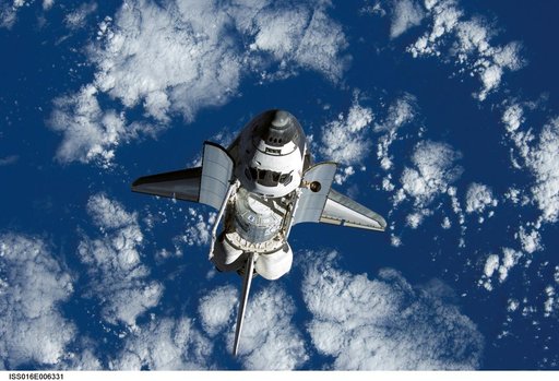 Discovery and Payload on approach to the ISS during the STS-120 Mission