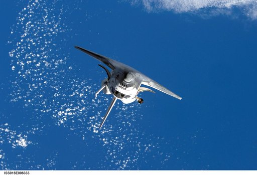 Discovery and Payload on approach to the ISS during the STS-120 Mission