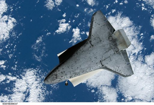 Discovery and Payload on approach to the ISS during the STS-120 Mission