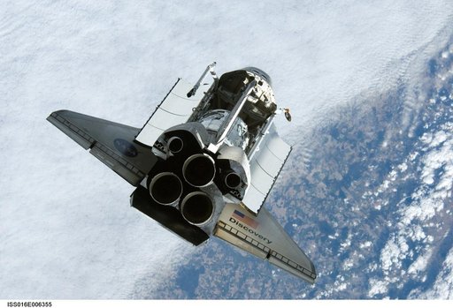 Discovery and Payload on approach to the ISS during the STS-120 Mission