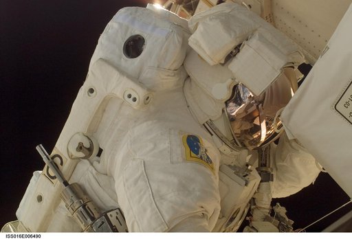 Wheelock during STS-120 EVA 1
