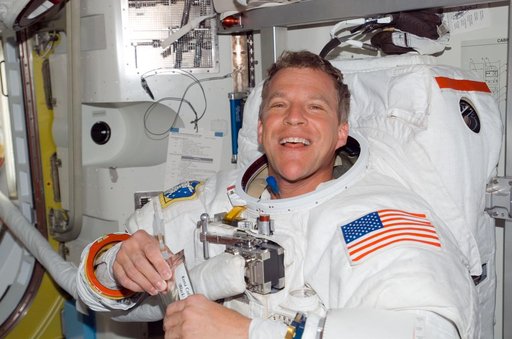 Parazynski in the A/L following EVA 1