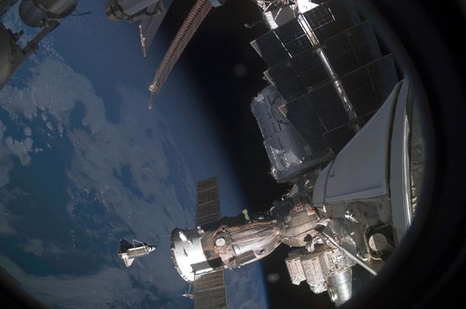 Discovery after undocking from ISS during the STS-120 Mission