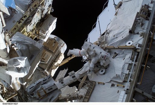 Whitson during EVA 11/Bravo
