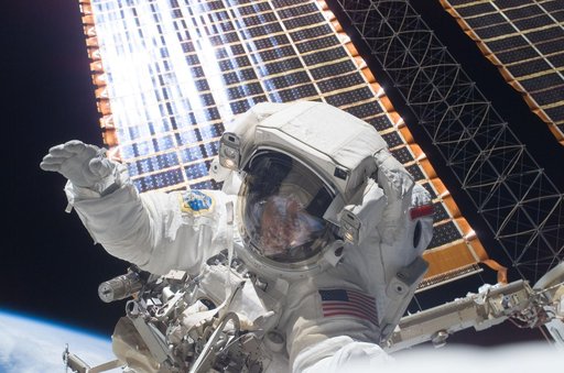 Whitson during EVA 12/Charlie