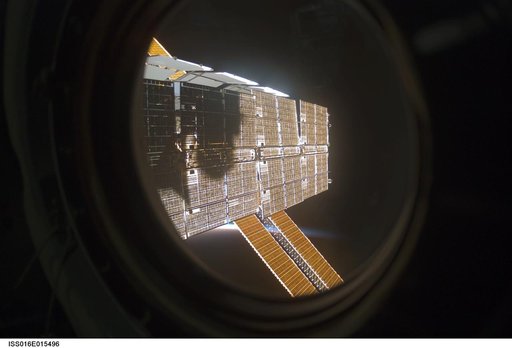 View of Solar Array Panels taken during Expedition 16