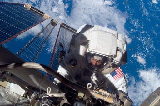 Whitson during EVA 13
