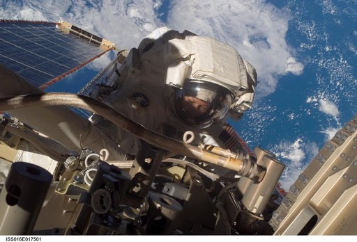 Whitson during EVA 13