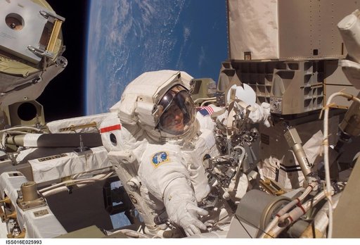 Whitson during EVA 14