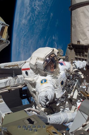Whitson during EVA 14