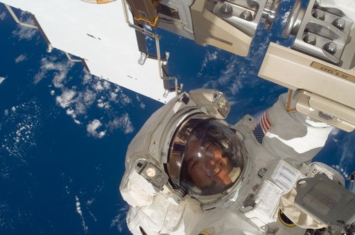 Tani during EVA 14