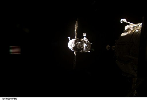 Progress Spacecraft after undocking from the ISS during Expedition 16