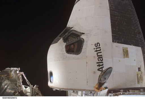 Poindexter and Frick on docked Atlantis